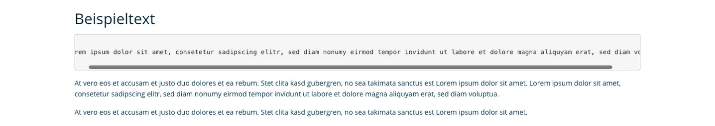 TYPO3 Rich Text Editor Paragraph Format Frontend