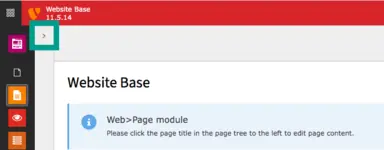 TYPO3 Expand page tree