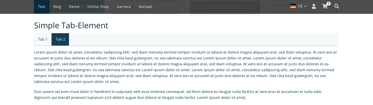 TYPO3 Mask Element Simple Tag Element Frontend