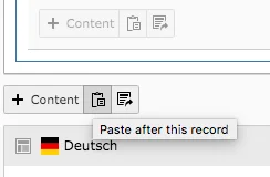 TYPO3 Paste Copy Reference
