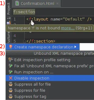 Anleitungsbild: Namespace f is not bound