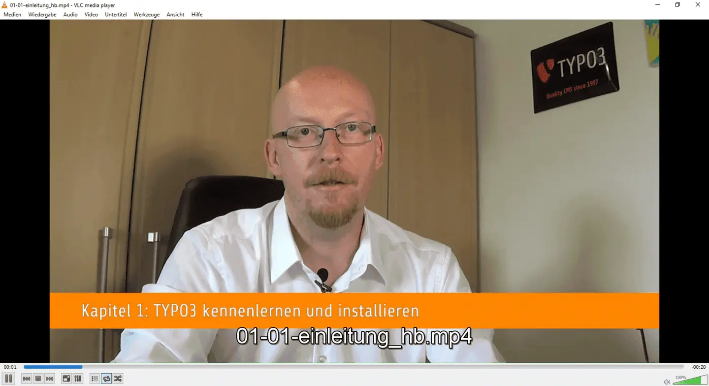 Wolfgang Wagner Video Training for TYPO3 9 LTS Introduction