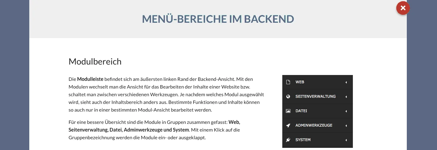 TYPO3 Website-Base Dokumentation Allgemein