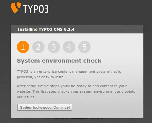 Correct System environment check