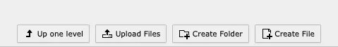 TYPO3 Module Filelist Option above the Filelist