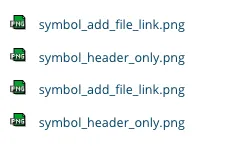 TYPO3 File Links Frontend File name and file extension icon