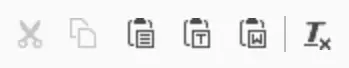 TYPO3 RTE Rich Text Editor Ausschneiden Icon Kopieren Icon Einfügen Icon