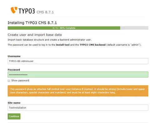 Step 4 - Create User and Import Base Data