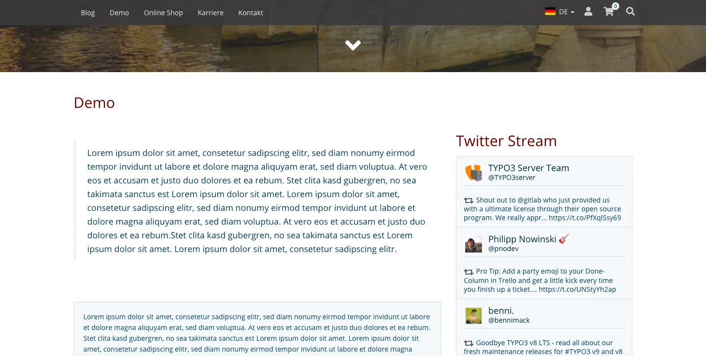 TYPO3 Frontend