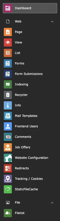 TYPO3 Backend Modules