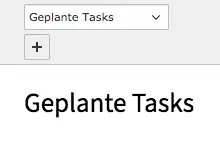 TYPO3 Backend Modul Planer Geplanter Task