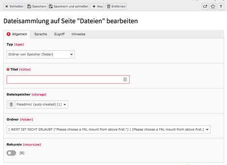 Schritt 5 – Ordner von Speicher