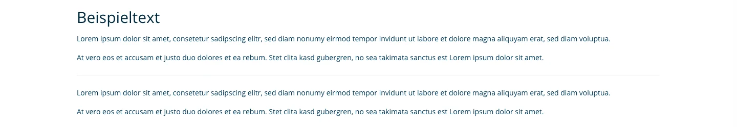 TYPO3 RTE Rich Text Editor Horizontale Linie Frontend