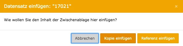 TYPO3 Kopie Inhaltselement einfügen