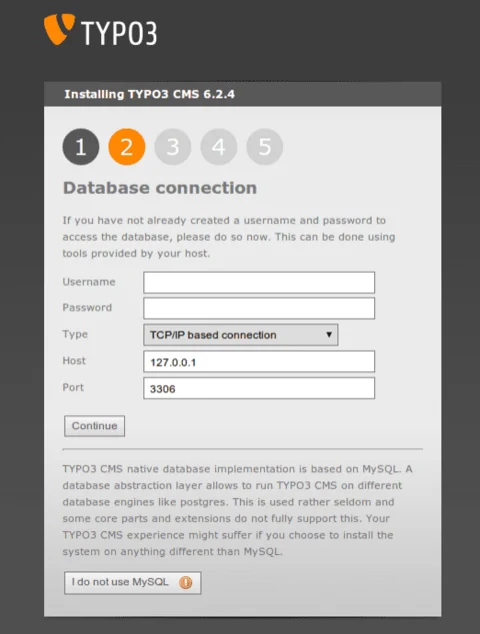 MySQL login