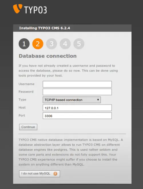 MySQL login