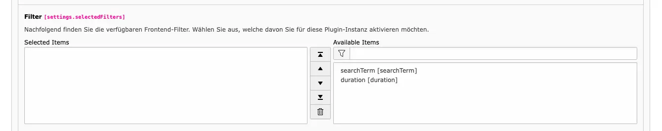 TYPO3 Video Extensions Filters