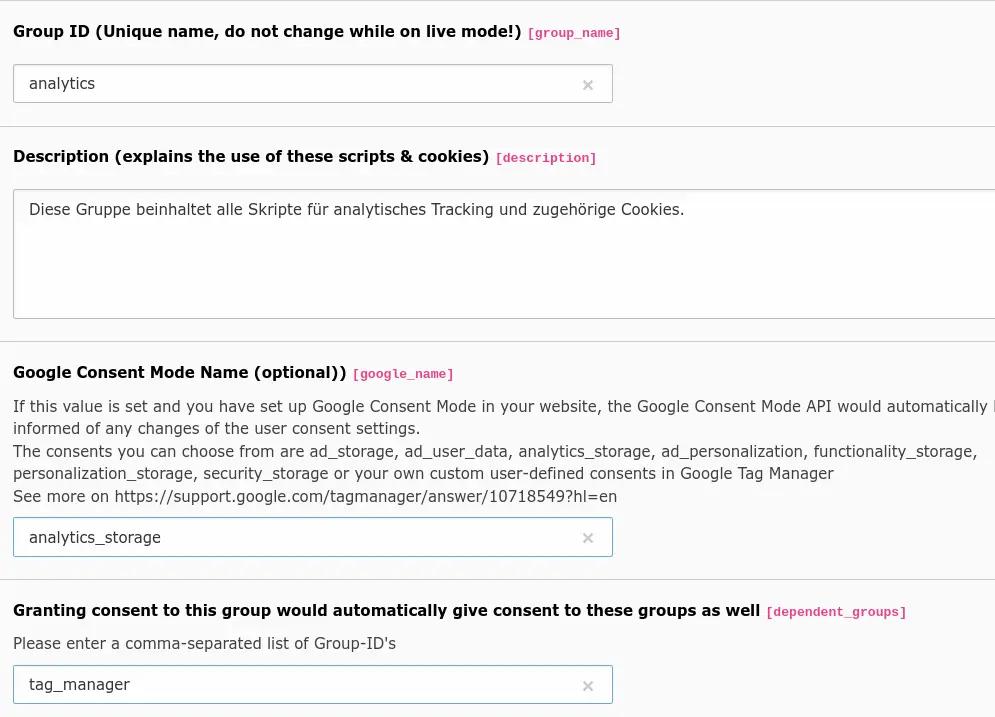 Google Tag Manager Group