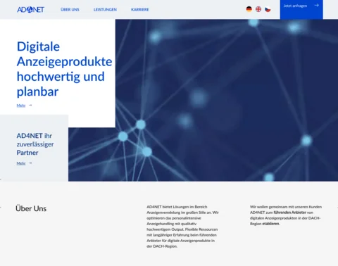 Ad4Net Website Screenshot