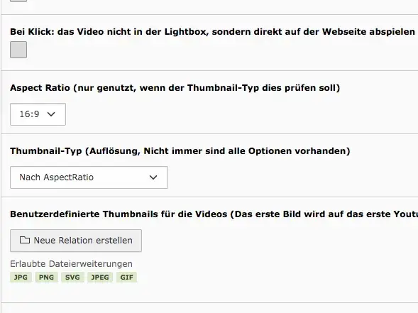 TYPO3 Video Extensions – Custom thumbnails