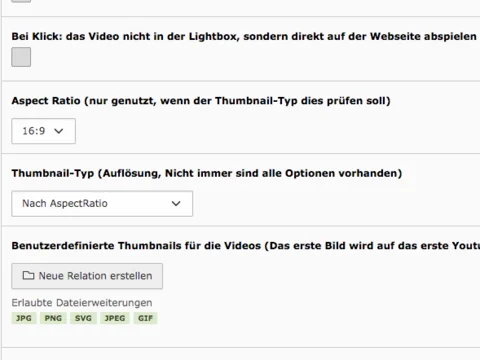 TYPO3 Video Extensions – Custom thumbnails