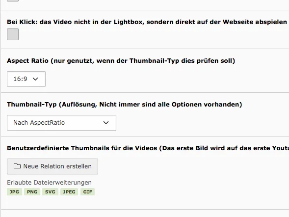 TYPO3 Video Extensions – Custom thumbnails