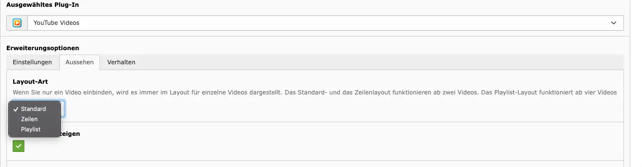 TYPO3 Video Extensions: Einstellungsmöglichkeiten für YouTube Videos und Vimeo Videos 