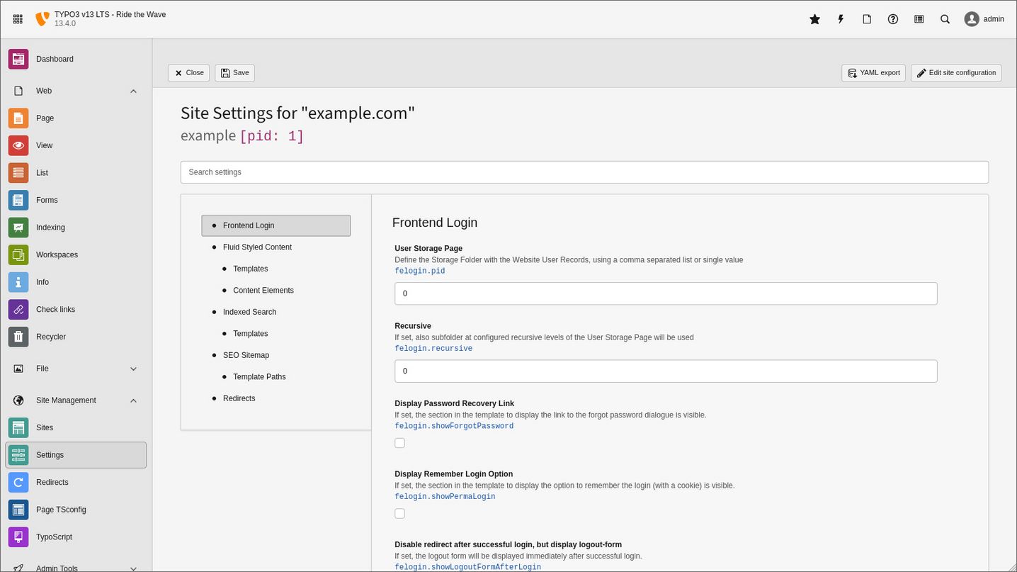 TYPO3 Site Set im Detail