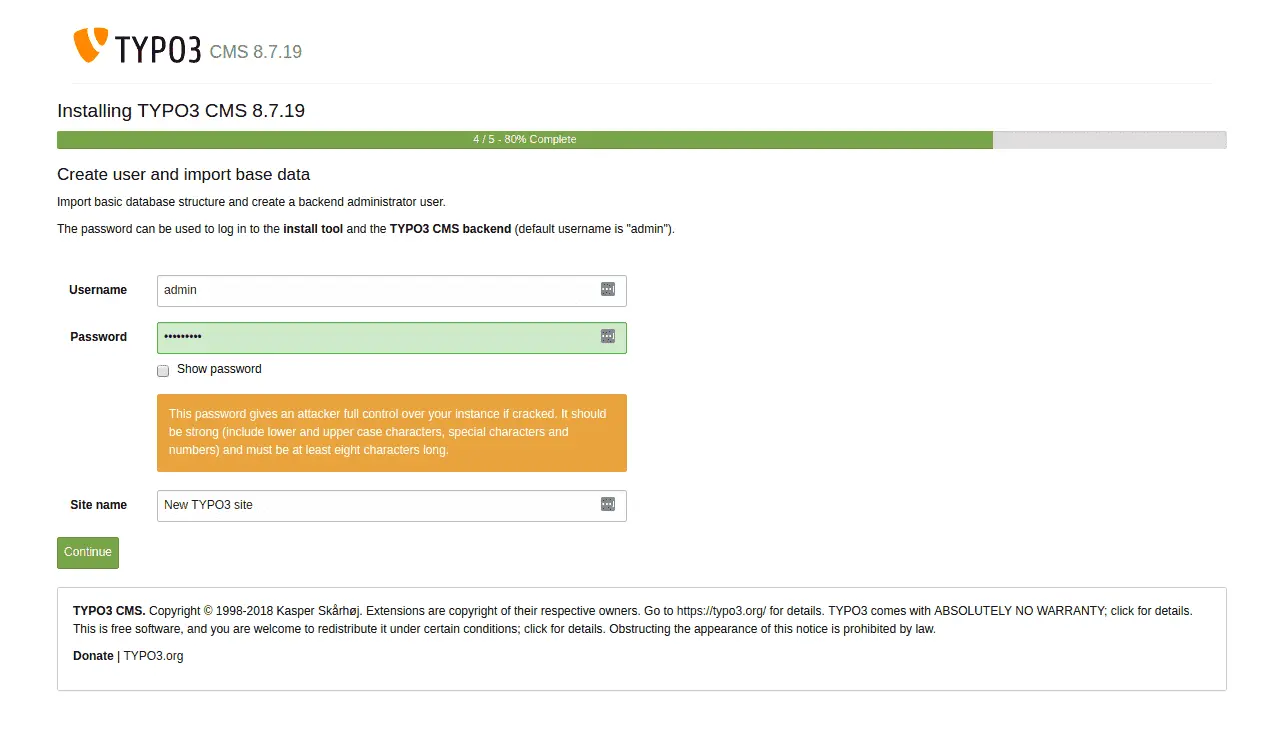 TYPO3 Create User TYPO3 Create User