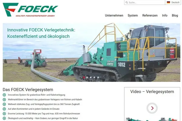 Walter Föckersperger Website Screenshot