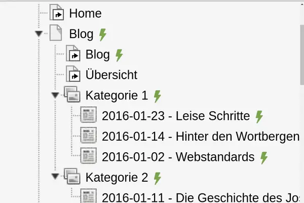  TYPO3 Blog Page Tree