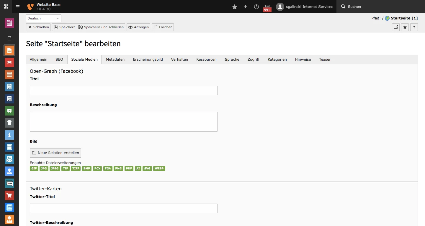 TYPO3 Website-Base SEO