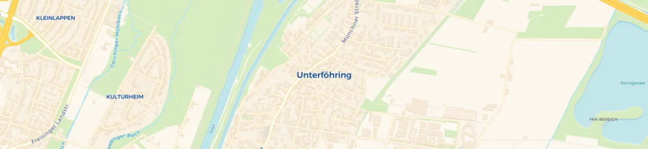 Unterföhring Karte