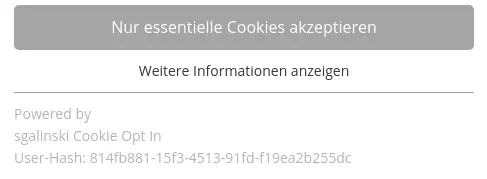 TYPO3 Cookie Consent User Hash