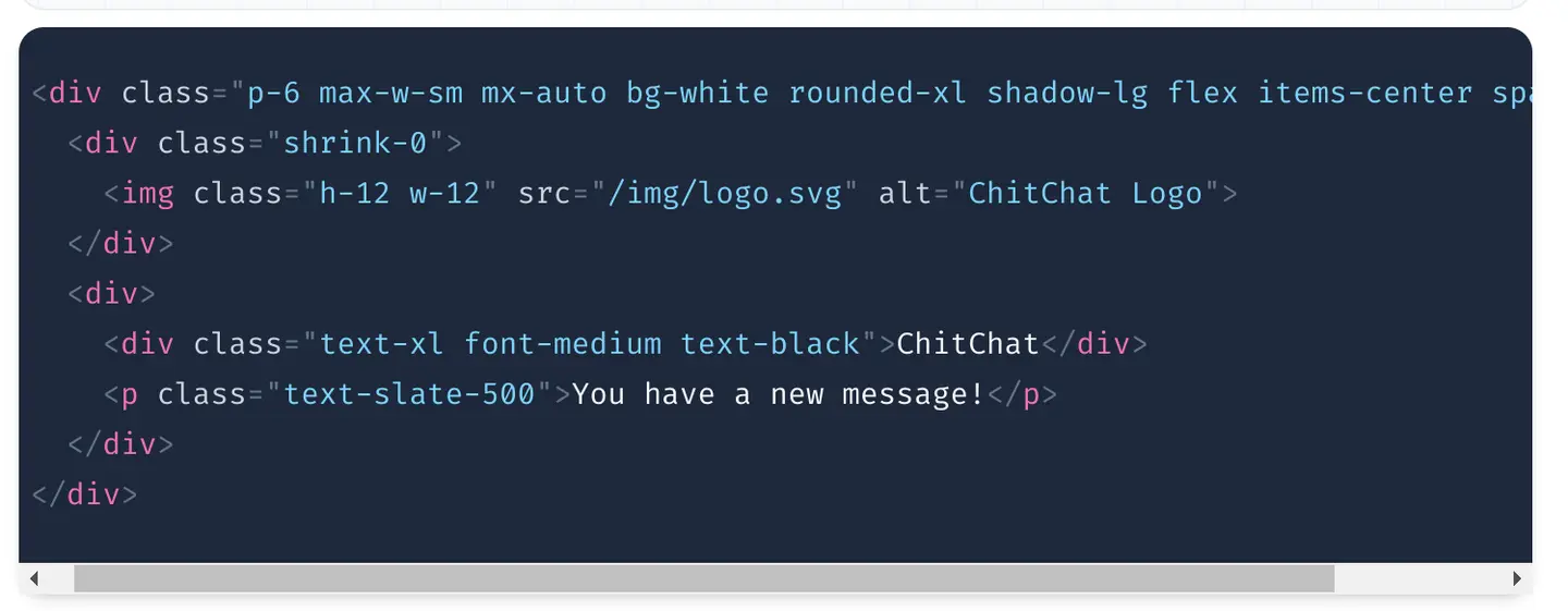 Code für Chat-Komponente
