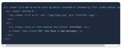 Tailwind Codebeispiel