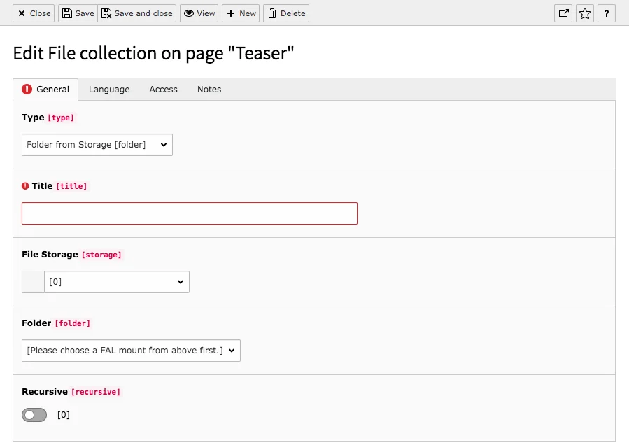 Step 5 - Folder from Storage