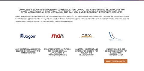 Duagon Website Screenshot