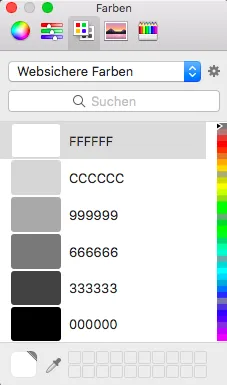 TYPO3 Module Website Configuration Color Palette