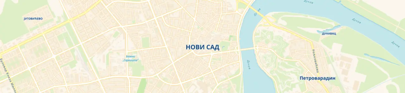 Novi Sad Map