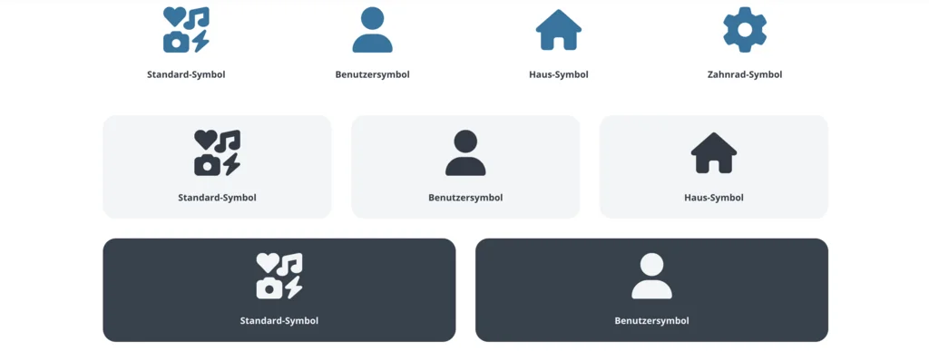 TYPO3 Mask Element Icon with Text im Frontend
