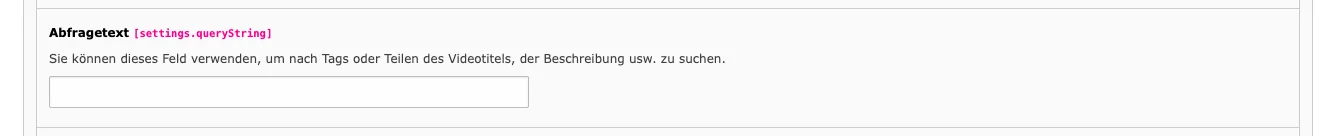 TYPO3 Vimeo Video Extension Query String Filter