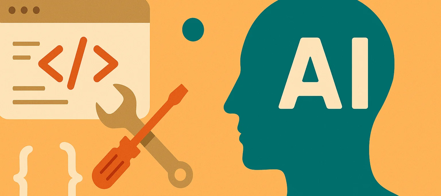 Header-Bild zum Blog-Artikel: 'KI Tools im Vergleich – Coding: Dialogbasierte Assistenten fürs Programmieren'