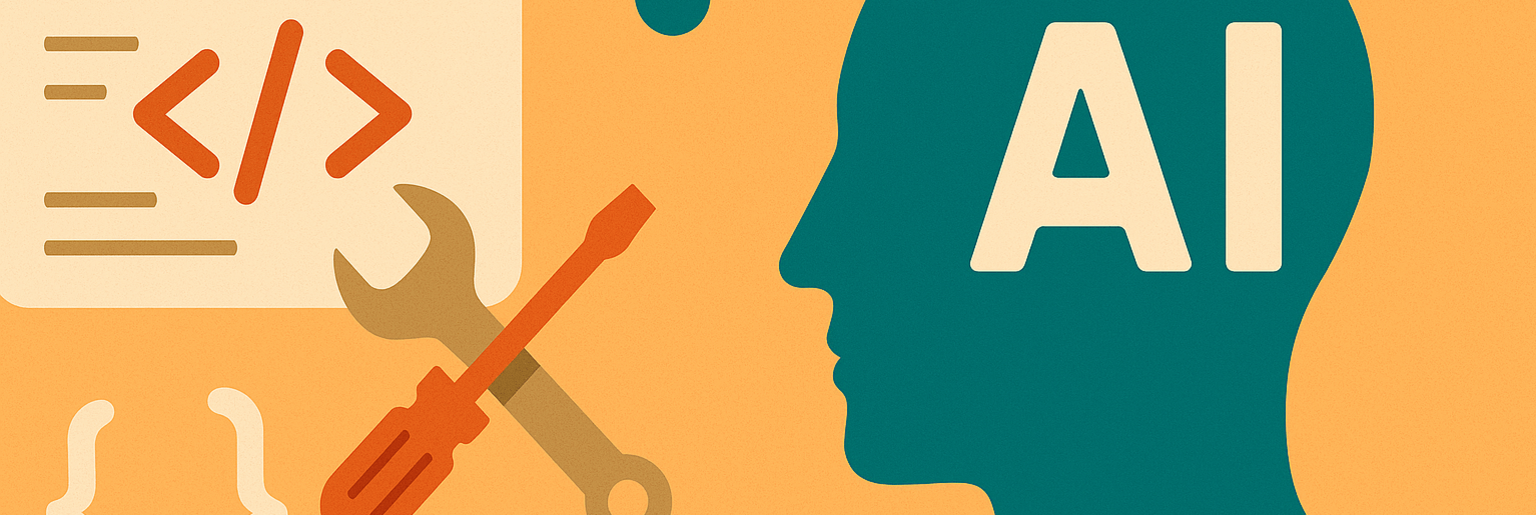 Header-Bild zum Blog-Artikel: 'KI Tools im Vergleich – Coding: Pair Programming & erklärende KI'