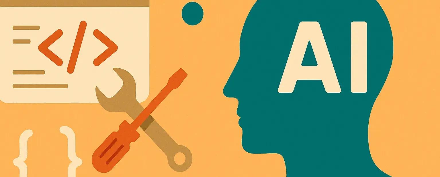 Header-Bild zum Blog-Artikel: 'KI Tools im Vergleich – Coding: Pair Programming & erklärende KI'