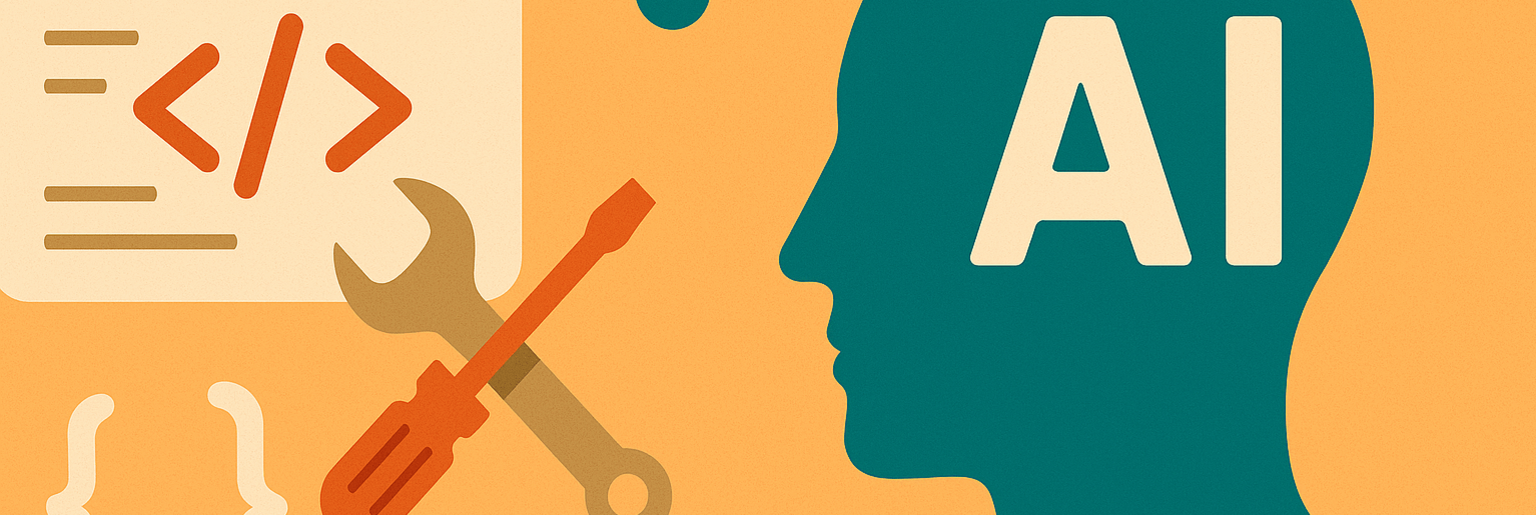 Header Image for blog article 'AI tools compared – Coding: Web- and cloud-based coding environments'