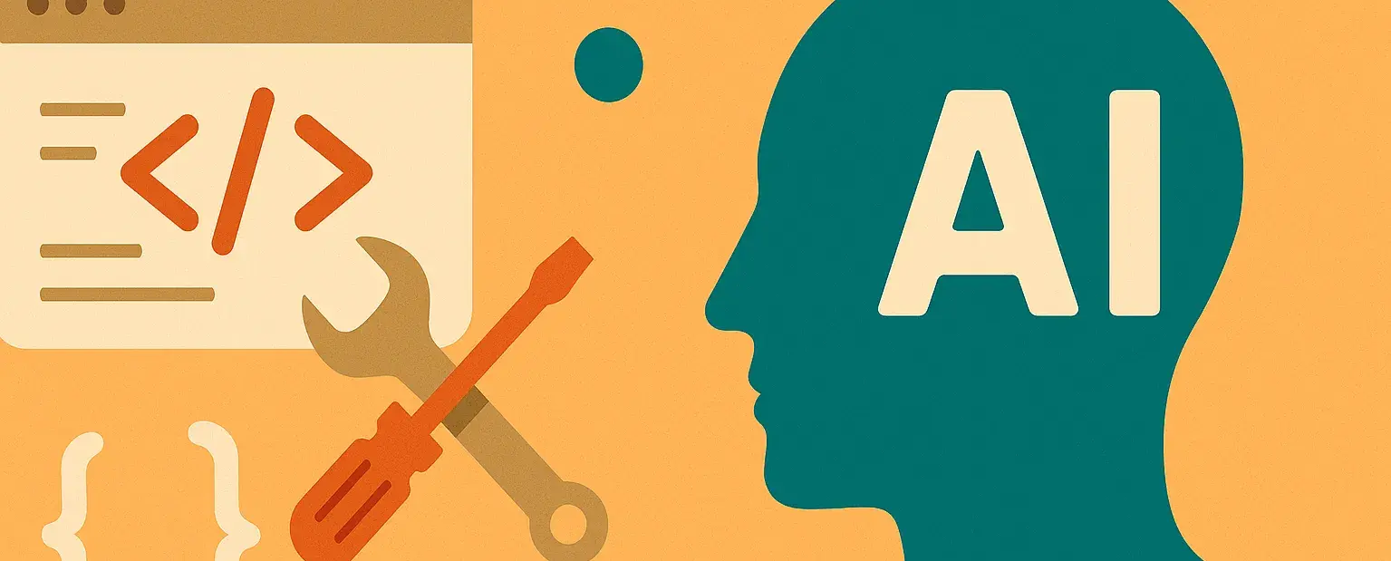 Header Image for blog article: 'AI tools compared – Coding: Dialogue-based assistants for programming'
