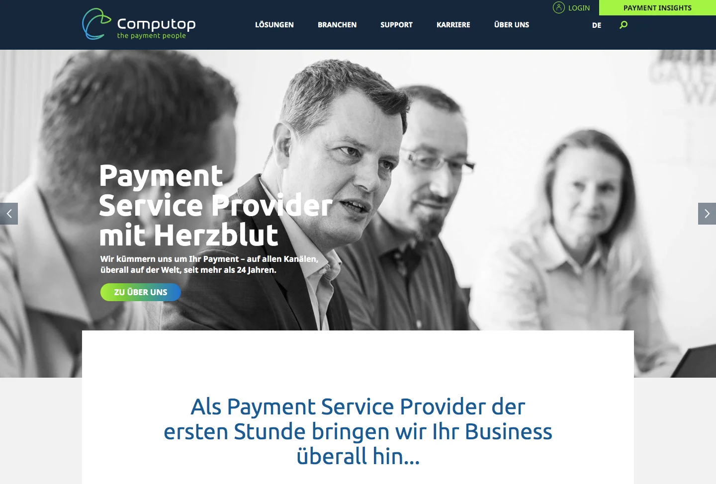 Computop site screenshot