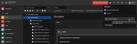 TYPO3 Backend Dark Mode