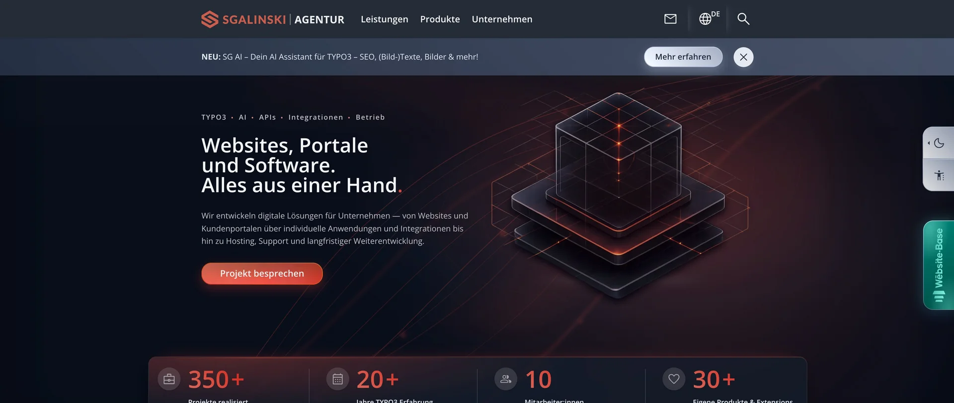 sgalinski Website Screenshot